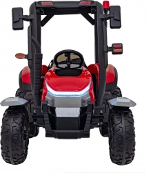 Traktor mit Anhänger rot