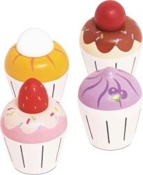 Le Toy Van Holz-Muffins – Set mit 4 Stk.