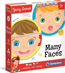 Clementoni Young Learner – Viele Gesichter Puzzle 6×3 Teile