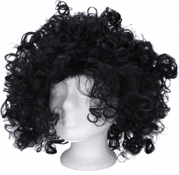 Schwarze Perücke mit Locken