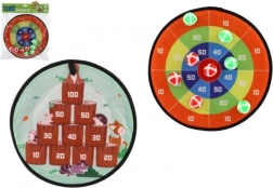 Beidseitige Klettscheibe mit Bällen 34 cm