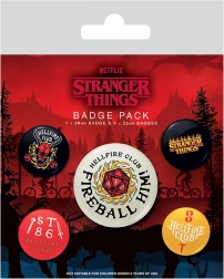 Stranger Things Hellfire Club Anstecknadel-Set