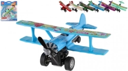 Doppeldecker mit Rückziehantrieb 10 × 11 cm, Metall/Kunststoff – Farbmix