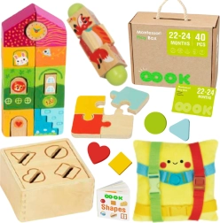 Tooky Toy Montessori-Box 22–24 Monate – Lernset 7-in-1