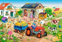 Puzzle Maxi 40 Teile LIFE ON THE FARM von CASTORLAND