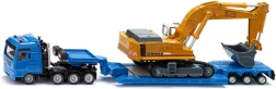 Lkw mit Tieflader und Kettenbagger 1:87