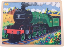 Holz-Puzzle historischer Zug Flying Scotsman