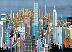 Puzzle Stadt New York 1000 Teile