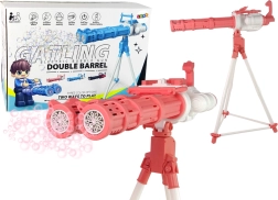 Seifenblasenmaschine auf Stativ pink – elektrische Seifenblasen-Turm mit verstellbarer Höhe