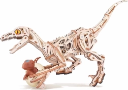 Rokr 3D mechanisches Holz-Puzzle Velociraptor