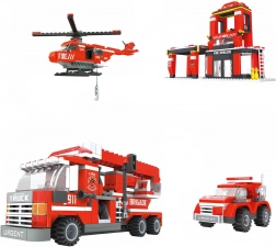 Kompatible Bausteine Bloxo Feuerwehr 636 Teile
