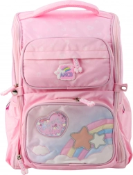 Schulrucksack mit Einhorn und Brustgurt rosa 20L