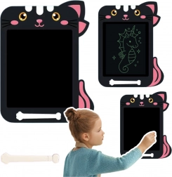 Znikopis LCD-Tablet für Kinder mit Katzenmotiv - Schwarz
