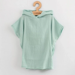Kinder-Musselin-Poncho New Baby Feeling mint 35 cm