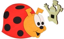 Holzmagnet Marienkäfer DoDo