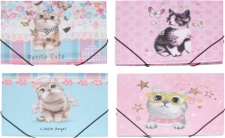 Sammelmappe mit Gummiband Katze 31,4 × 23,5 cm