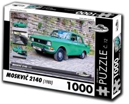 RETRO-AUTA Puzzle Moskwitsch 2140 (1980) 1000 Teile