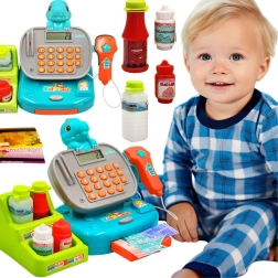 Kinderkasse mit Regal Dino WOOPIE