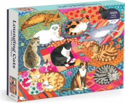 Galison Puzzle Faule Katzen 1000 Teile