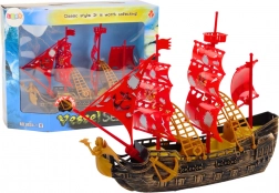 Piratenschiff Lichter Geräusche Räder Braun