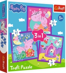 Puzzle Peppa Wutz 3-in-1 (20, 36, 50 Teile)