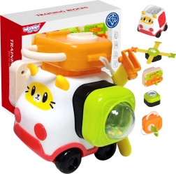 Woopie Baby Montessori Bauset Auto Kätzchen 4-in-1