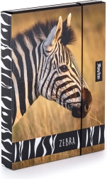Box für A4 Hefte Jumbo mit Zebra-Motiv