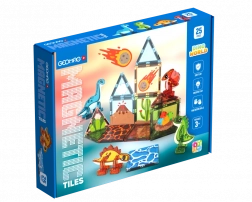 Geomag Magnetic Tiles Dino magnetisches Konstruktionsspielzeug für Kinder