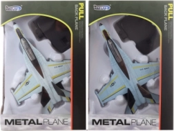 Metallflugzeug mit Batterie mit Ton und Licht