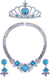 Prinzessinnen-Set mit blauem Halskette