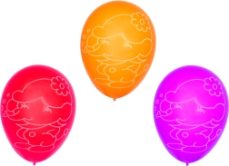 Aufblasbare Luftballons mit Aufdruck 30 cm - Set mit 10 Stück