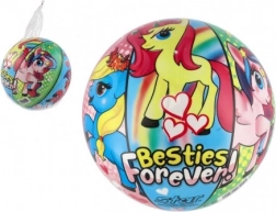 Bunter aufblasbarer Ball für Kinder mit Pony-Motiven