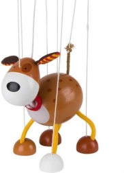 Holzmarionette Hund GOKI