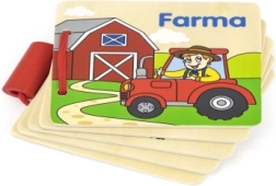 Holzbuch Bauernhof – erste Wörter und Tiere