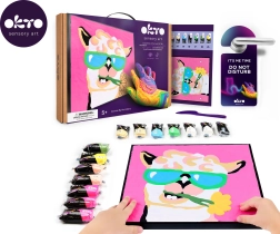 Malen nach Zahlen mit Modelliermasse Lama 29 × 29 cm