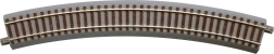 Roco geoLINE gebogenes Gleis R4 mit Bettung
