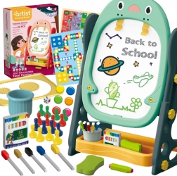 Zweiseitige magnetische Tafel zum Zeichnen und zum Lernen von Zahlen und Buchstaben