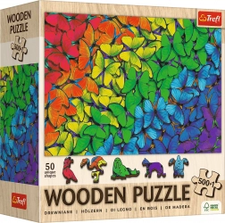 Holzpuzzle TREFL Regenbogen-Schmetterlinge 501 Teile