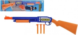 Plastikpistole mit Saugnäpfen 48 cm mit drei Geschossen