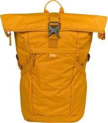 baagl roll top rucksack gelb grs