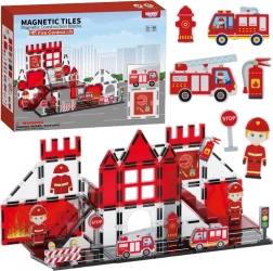 Woopie magnetische 3D-Bausteine Feuerwehr 48 Teile