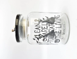 Glasbonbonniere mit Deckel WEDNESDAY