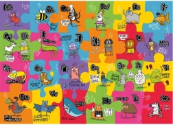 Gibsons großes Bodenpuzzle Unkonventionelles Alphabet für Kinder