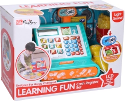 Kinderkasse mit Taschenrechner und Zubehör