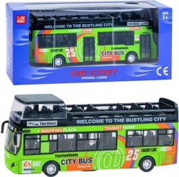 Metall-Doppeldeckerbus mit öffnenden Türen – Zi