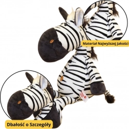 Plüschspielzeug Zebra schwarzweiß 25 cm