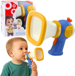 Kinder-Megafon mit Stimmverzerrung und Lichteffekten – blau