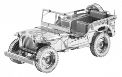 METAL EARTH 3D-Puzzle Jeep Willys MB Overland (ICONX)