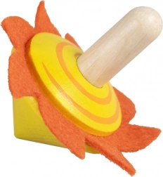 Detoa Holz-Kreisel mit Filz-Sonnchen