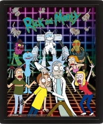 3D-Bild Rick und Morty